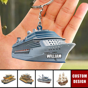 Personalized Cruise Ship Keychain,Gift For Cruise Lovers