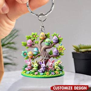 Easter Grandma Tree-Personalized Acrylic Keychain