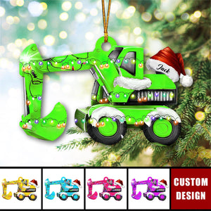 Personalized Excavator Christmas Ornament - 2024 New Release
