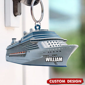 Personalized Cruise Ship Keychain,Gift For Cruise Lovers