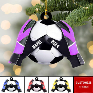 Personalized Soccer Goal Keeper Christmas Ornament - Gift For Soccer Lovers - 2024 New Release