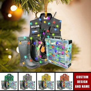 2024 New Release Personalized Fishing Christmas Ornaments-Gift For Fishing Lover