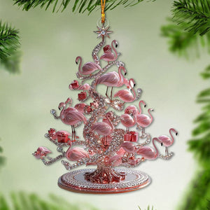 Flamingo Christmas Tree Ornament - 2024 New Release