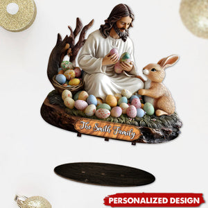 He Is Risen-Personalized Christian Big Freestanding