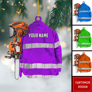 Personalized Arborist Christmas Ornament Gift For Lumberjacks-2024 New Release