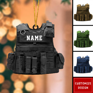 Personalized Bulletproof Police Vest Christmas Ornament-Gift for Police-2024 New Release