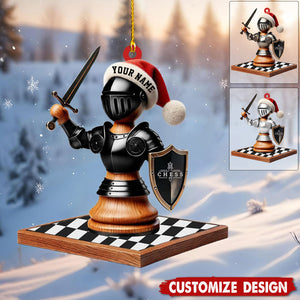 Personalized Chess Knight Christmas Ornament-Gift for Chess Lovers-2024 New Release