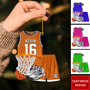 Personalized Basketball Christmas Ornament-Gift for Basketball Players -2024 New Release