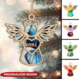 Personalized Christmas Angel Wood Ornament-2024 New Release