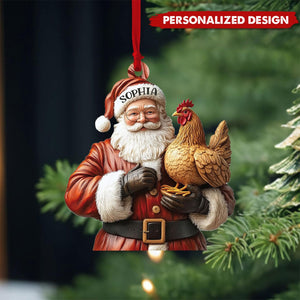 Personalized Chicken Ornament-Gifts For Farmer-2024 New Release
