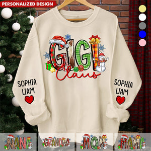 2024 New Release Personalized Nana Claus Sweatshirt Christmas Gift For Grandmas