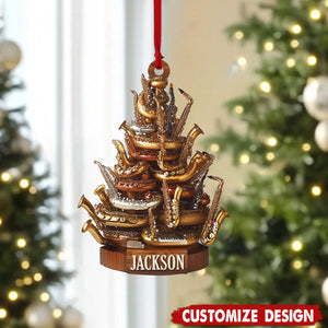 Personalized Saxophone Christmas Ornament Gift for Music Lovers-2024 New Release