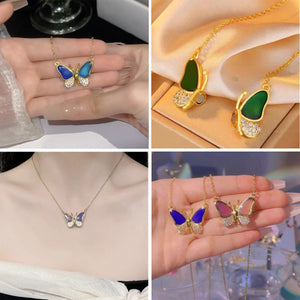 Color Changing Butterfly Necklace - Gift For Butterfly Lovers