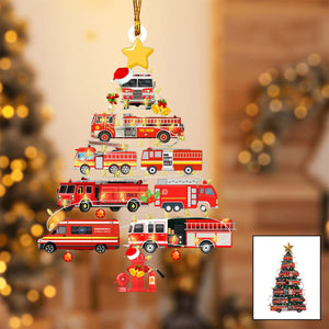 Firefighter Trucks Christmas Tree Ornament-Gift For firefighters-2024 New Release