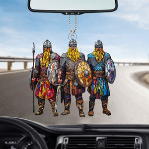 Viking Warrio Car Ornament, Historical Decor