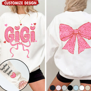 Personalized Grandma And Grandkids Sweatshirt - Gift For Nana