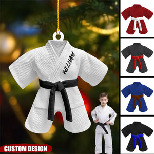 Personalized Black Belt Ornament - Gift For Jiu-Jitsu,Karate Lovers