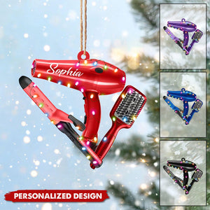 Personalized Hair Dryer Ornament-Gift For Hair Stylist-2024 New Release