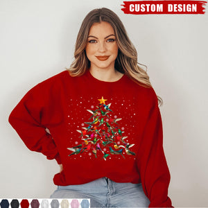 Hummingbirds Tree Sweatshirt - Gift For Bird Lovers
