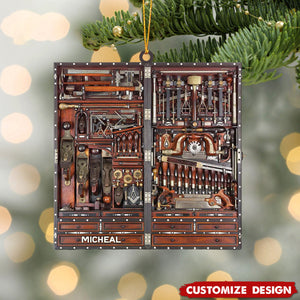 2024 New Release Personalized Carpenter Tool Box Christmas Ornament