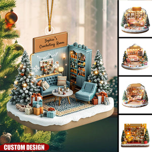 Personalized Crocheting Room Christmas Ornament-2024 New Release