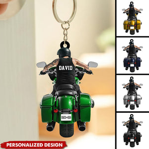 Personalized Motorcycle Keychain-Gift For Motorcycle Lover