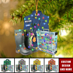 2024 New Release Personalized Fishing Christmas Ornaments-Gift For Fishing Lover