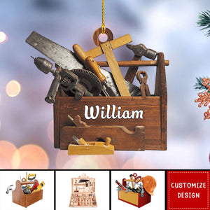 Personalized Carpenter Tool Box Ornament Gift For Carpenter - 2024 New Release