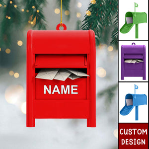 Personalized Mailbox Christmas Ornament - Gift For Post Office