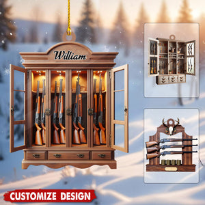 Personalized Gun Shelf Christmas Ornament-2024 New Release