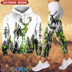 Country Girl - Personalized Hunting Hoodie and Leggings