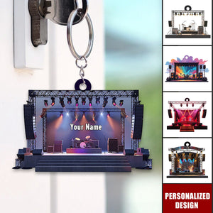 Personalized Music festivals/Concert Keychain-Gift For Music Lovers