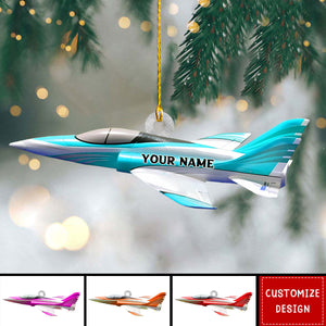 Personalized Airplane Christmas Ornament - 2024 New Release