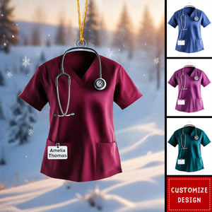 Personalized Scrub Acrylic Christmas Ornament-2024 New Release