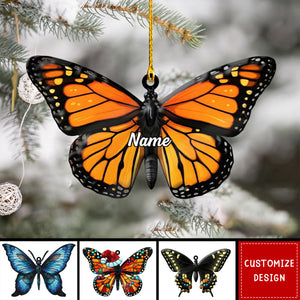 Personalized Butterfly Christmas Ornament-Gift for Butterfly Lover-2024 New Release