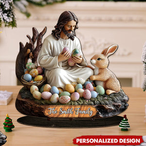 He Is Risen-Personalized Christian Big Freestanding