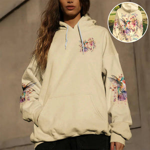 Just Breathe Hummingbird All Over Print Hoodie - Gift For Bird Lovers