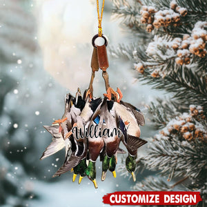 Personalized Duck Hunting Christmas Ornament-2024 New Release