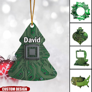 2024 New Release Personalized Circuit Board Computer Ornament