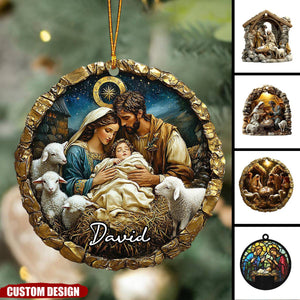 Personalized Nativity Scene Christmas Ornament-2024 New Release