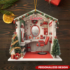 Personalized Hair Salon Ornament-Gift For Hairdresser-2024 New Release