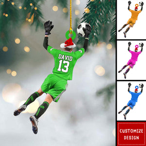 Personalized Soccer Goalkeeper Christmas Ornament Gift for Soccer Lovers-2024 New Release