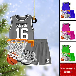 Personalized Basketball Christmas Ornament-Gift for Basketball Players -2024 New Release