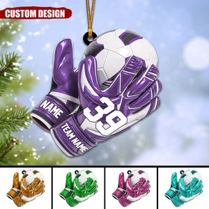 Personalized Soccer Christmas Ornament, Gift For Soccer Players-2024 New Release