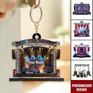 Personalized Music festivals/Concert Keychain-Gift For Music Lovers