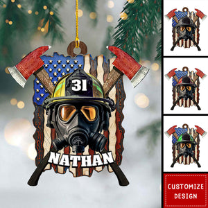 2024 New Release Personalized Firefighter Uniform Christmas Ornament - Gift For Firefighter