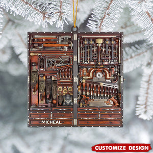 2024 New Release Personalized Carpenter Tool Box Christmas Ornament