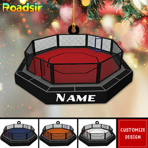 Personalized MMA Cage Ornament, Gift For MMA Fighters-2024 New Release