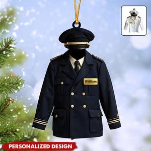 Personalized Pilot Uniform Christmas Ornament-Gift For Pilot-2024 New Release