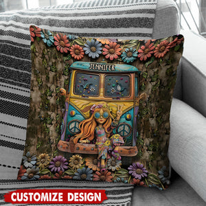Hippie Soul - Personalized Hippie Pillow